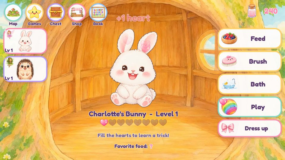 Caring for a bunny in the Pet Spa
